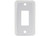 JR - Single Face Plate White - 12841-5