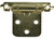 JR - (dpn) Selfclosing Flush Mount Hinge Brass (2 Pk) - 70595