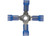 J T & T - 1614 4way (x) Blue Nylon Connector 4 Pcs - 2276H