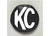 KC Hilites - 6 Inch Round Vinyl Cover Pair Black - 5100