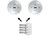 Holman - Saturn Go Security Device (2 Pcs 4 Keys Keyed Alike) Gray - 84001