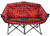 Kuma Outdoor Gear - Bear Buddy Blue Tooth Heated Double Chair; Red Plaid - 893-KM-BBBTHDC-RB