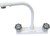 Lasalle Bristol - Utopia 8in Kitchen Faucet W/high Rise Spout White W/smoked Handles - 20380R147WABX