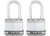 Master Lock - 1.75in (44mm) Wide Magnum Laminated Steel Padlock W/1.5in (38mm) Shackle; 2 Pack - M1XTLF
