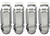 McGard - Hex Lug Nut 9/1618 Duplex Cone Seat 7/8 Hex 2.5 In Oal Chrome (8 Pk) - 64806