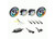 Metra - 07c Jeep Wrangler; 20c Gladiator Up Chasing Halo Led 7in Headlights & 4in Fog Lights W/controller - JP-707RGBKT