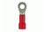 Metra - Red Vinyl Ring Terminal 2218 Gauge #6  Package Of 100 - RVRT6