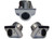 Metra - Chrome Push In Above License Plate Camera (each) - TE-CSC