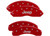 MGP Caliper Covers - Set Of 4 Caliper Coversengraved Front And Rear:jeepred Powder Coatsilver Char - 42018SJEPRD