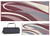 MG Innovative - Graphic Mat 8' X 20' Burgundy/black With Carry Bag. - GC5