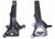 Maxtrac Suspension - 0423 Titan 2wd Front Steel 4in Lift Spindles W/ext Brake Lines(pair) - 705340