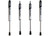 Maxtrac Suspension - 1723 F250/f350 Super Duty 4wd 6in Front & Rear Vulcan 2.0 Ifp Shocks - 943360V