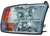 Maxzone - Capa Rh Headlight Assy; Halogen; Std Chrome Rm Ram 1500 P/up/classic 1322/r2500/3500 1318 - A34-1126R-ACN