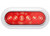 Optronics - Led 6in Oval Stop/turn/tail Light Flange Red Sealed 6 Diodes Chrome Bezel - STL73RK