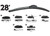 ProMaxx Automotive - Oe Wiper Blade 28in Front Multifit Oe 6pcs - RTX28OE