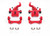 Powerstop - Red Powder Coated Performance Calipers - S1377A
