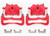 Powerstop - Red Powder Coated Performance Calipers - S4730