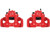 Powerstop - Rear Red Powder Coated Performance Calipers - S5300