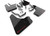 Rally Armor - 25c 4runner Front And Rear Black Mud Flap/red Logo - MF148-UR-BLK-RD