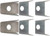 Rustbuster Frameworks - 7686 Cj7 Body To Frame Mount Brackets - RB1007