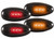 Recon - 9914 Silverado/sierra Dually Fender  Lenses (4pc) 2 Red/2 Amber Led Lights Smoke Lens Black Trim - 264133BK