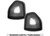 Recon - 2124 Ram 1500 / 1922 Ram 2500/3500 Corner Side Tow Mirror Turn Signal/running Light (2 Pc Set) - 264247BKX