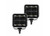 Go Rhino - Blackout Series 2x2 Cube Spot Light Kit Pair Blk - 750200321SCS