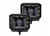 Go Rhino - Blackout Series 4x3 Cube Sideline Spot Light Kit Pair Blk - 750700321SCS