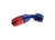 Red Horse Performance - 10 45 Degree Female Aluminum Hose End  Red&blue - 1045-10-1