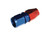 Red Horse Performance - 06 To 3/8 Hard Line Female Aluminum Hose End  Red&blue - 3000-06-06-1