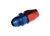 Red Horse Performance - 06 To 3/8 Hard Line An Aluminum Hose End  Red&blue - 3100-06-06-1