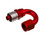 Red Horse Performance - 16 An 180 Degree Crimp Style Hose End  Red - 7180-16-3