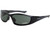 Radians INC - Mp7 Polarized Safety Eyewear Black Frame Bluegreen Polarized Lens - 24426