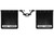 Rock Tamers - Rock Tamers Mudflap System Matte Black W/ Ss Trim Plates For 2in Hitch - 108