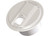 RV Designer - Cable Hatch Round Universal Style Col White  5in X 3in - B103