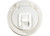 RV Designer - Basic Cable Hatch Round Polar White  4.3in X 2.3in (replaceable Lid) - B120