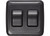 RV Designer - Contoured Wall Switch Blk Dbl On/off Spstcutout 15/8inh X 27/16inw  Inc - S523