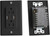 RV Designer - Ac Dual Outlet With Cover & 2 Usb Charge Ports Black - S860