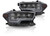Attica 4x4 - 1623 Tacoma Rogue Series Head Light Full Led High/low Beam Sequentailblack/clear - CHATT0682-BC-SQ