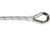 Extreme Max - Boattector Double Braid Nylon Anchor Line With Thimble 5/8in X 200ft White With Blue Tracer - 3006.2532