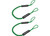 Extreme Max - Boattector Bungee Dock Line 8ft Green(value Pack Of 2) - 3006.3092