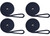 Extreme Max - Boattector Premium Double Braid Nylon Fender 3/8in X 6ft Navy(value Pack Of 4) - 3006.3422
