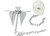 Extreme Max - Complete Slip Ring Anchor Kit With Rope / Anchor Chain / Shackle #7 / 4.5 Lbs - 3006.6717