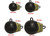 Extreme Max - Coated Ballwithfin Downrigger Weight 12 Lbs With Gold Flash - 3006.6958