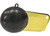 Extreme Max - Coated Pancake Downrigger Weight 10 Lbs With Gold Flash - 3006.6989