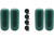 Extreme Max - Boattector Htm Inflatable Fender 6.5in X 15in Forest Green(value Pack Of 4) - 3006.7471.4