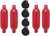 Extreme Max - Boattector Inflatable Fender 6.5in X 22in Bright Red(value Pack Of 4) - 3006.7498