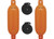 Extreme Max - Boattector Inflatable Fender 6.5in X 22in Neon Orange(value Pack Of 2) - 3006.7596