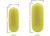 Extreme Max - Boattector Htm Inflatable Fender 6.5in X 15in Neon Yellow(value Pack Of 2) - 3006.7718.2