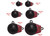Extreme Max - Coated Ballwithfin Downrigger Weight 12 Lbs With Red Flash - 3006.8188